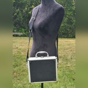 Silver & Black Aluminum  Briefcase